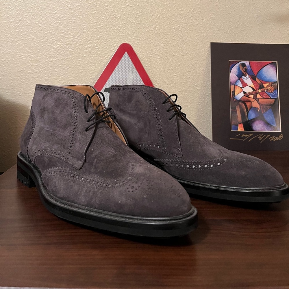 Di Bianco Gallo Grey Suede Dress Boot